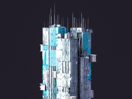 未来科幻赛博朋克高层建筑future architecture-38