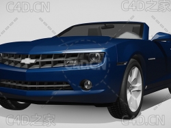 雪佛兰敞篷车2011款C4D汽车模型下载