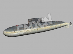 C4D基洛级潜艇模型 Kilo-class submarine 3d Model