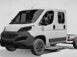 沃克斯豪尔movano板车卡车货车运输车辆汽车2022款C4D汽车模型下载