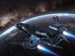 科幻飞船C4D模型