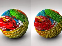C4D置换贴图工程 TEXTURE & DISPLACEMENT MAP