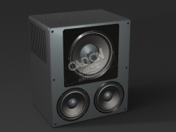 喇叭音响音箱扬声器C4D模型下载 Speaker 3d model