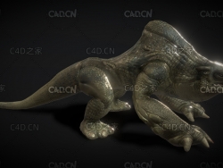 C4D四足掠食者野兽模型 Four Legged Predator