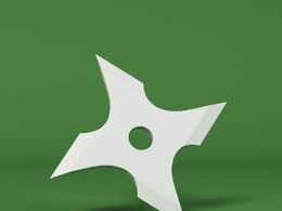 低面卡通忍者飞镖图标模型Ninja Star