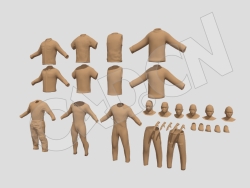 服装和角色套件模型包