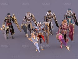 年轻的维格拉夫战神游戏角色C4D模型Wiglaf Pack - 3D Model