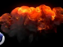 C4D TFD爆炸烟雾模拟工程文件 Explosion smoke