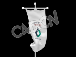C4D垂直悬挂广告旗古代旗帜酒店酒馆旗帜 flag