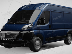 标致拳击手封闭车厢面包车货车2006-2014款C4D汽车模型下载