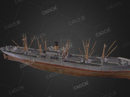 美国海军自由号濒海战斗舰C4D模型下载Liberty Civil 3d model