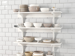 C4D四层碗碟台面陶瓷盆碗碟模型