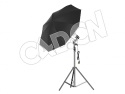 C4D伞式单灯雨伞单灯模型 Umbrella Single Light