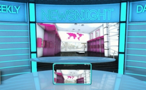 新闻直播间C4D模型 News Set