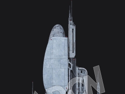 C4D超级外星基地蒸汽朋克建筑模型 KB3D_HEM_BldgMD_A_grp