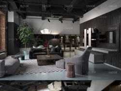 C4D室内模型：客厅 CGTrader – BeInspiration 82 3D models