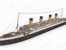 大型邮轮 游轮C4D模型 Cruises 3D model