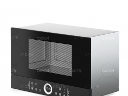 家用电器模型蒸箱烤箱C4D模型 Build-in Microwave 3D Model