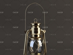 煤油灯 马灯C4D模型