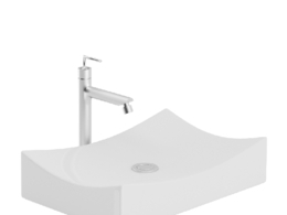 台上艺术造型洗手盆陶瓷洗面盆C4D模型