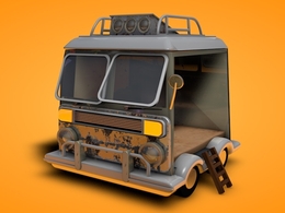 卡通汽车C4D模型 Cartoon car