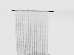 C4D室内半透明纱窗窗帘模型 Curtain 3D Model-20