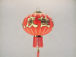 春节红灯笼C4D模型 Lantern