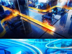 C4D科技光线材质