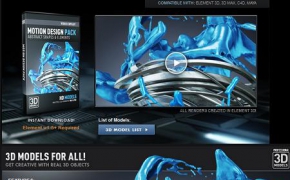 E3D动态模型专辑 Video Copilot – Motion Design Pack