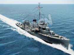 C4D海军舰艇军舰舰船-美国海军索莫斯号驱逐舰模型 Somers destroyer 3d Model
