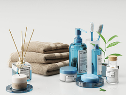 C4D Corona浴室洗簌用品模型 Bathroom supplies