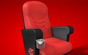 电影院椅子C4D模型 Cinema chair 3D model