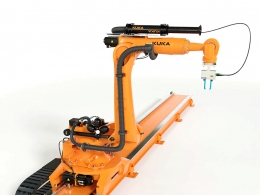 德国KUKA KR210工业机器人6轴机械手臂三维模型Robot Kuka Kr210 Schunk Rigged Q
