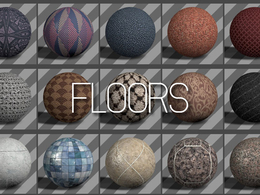 49个地板/瓷砖材质包 Floor/Tile Textures for Cinema 4D