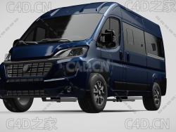 菲亚特汽车ducato杜卡托面包车2014款C4D汽车模型下载