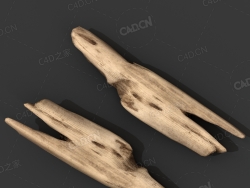 C4D木头片模型下载 plankFragment