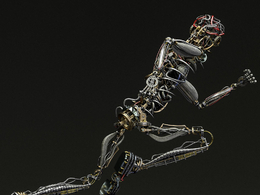 钢铁机甲人绑定模型