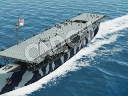 C4D海军舰艇军舰舰船-弓箭手护卫舰模型 Archer Escort Carrier 3d Model