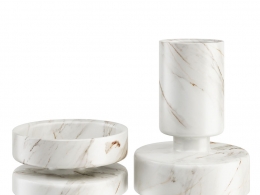 Mangiarotti大理石碗和花瓶Karakter出品3D模型素材下载Mangiarotti Marbles Bowl and