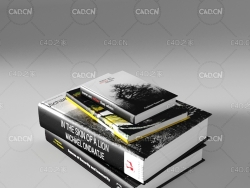C4D书本英文书籍模型 books