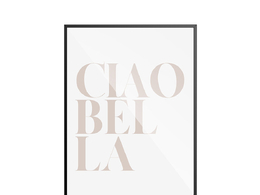 美丽再见艺术海报3D模型素材下载Ciao Bella Poster by Desenio