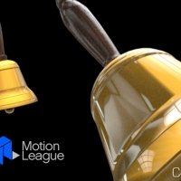 C4D手铃（铃铛）3D模型：C4D Hand Bell Model