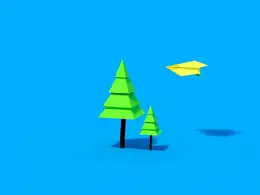 C4D卡通纸飞机动画工程