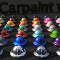 c4d汽车车身漆材质：Car paint library
