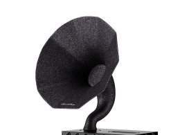 黑色复古留声机3D模型素材下载Elegant Pitch Black Phonograph by Acoustibox