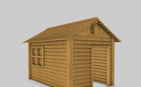 小木屋C4D模型 Chalet 3D model