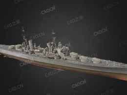 英国皇家海军米诺陶级铁甲舰米诺陶号顶级战列舰牛头怪号巡洋舰C4D模型下载Minotaur 3d