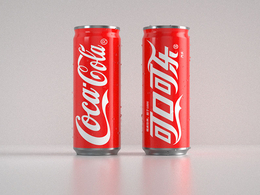 带水滴的可乐罐