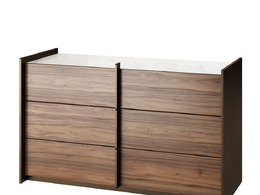 奥雷奥抽屉柜博纳多品牌储物柜3D模型素材下载Aureo Drawer Chest by Bonaldo
