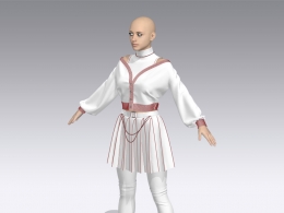 女孩毛衣裙子服装3D模型 Girl’s Outfit- MD/Clo3d + Smart Material + 4K Textures + OBJ + FBX (vol 43)